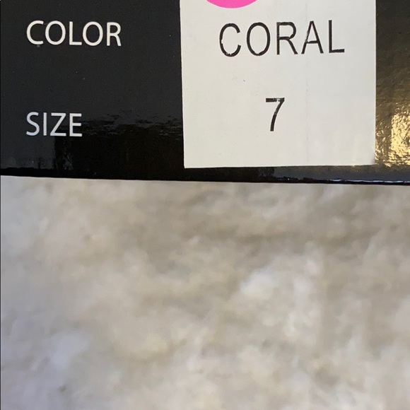 Coral/Gold Tassel Stiletto Pointed Toe Heels - Picture 6 of 6